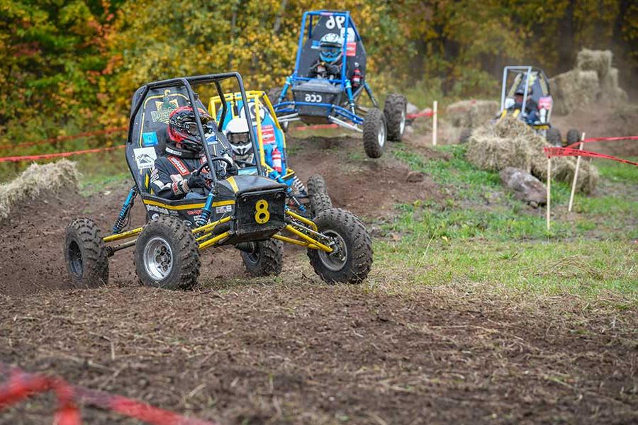 Clarkson Baja vehicles in competition